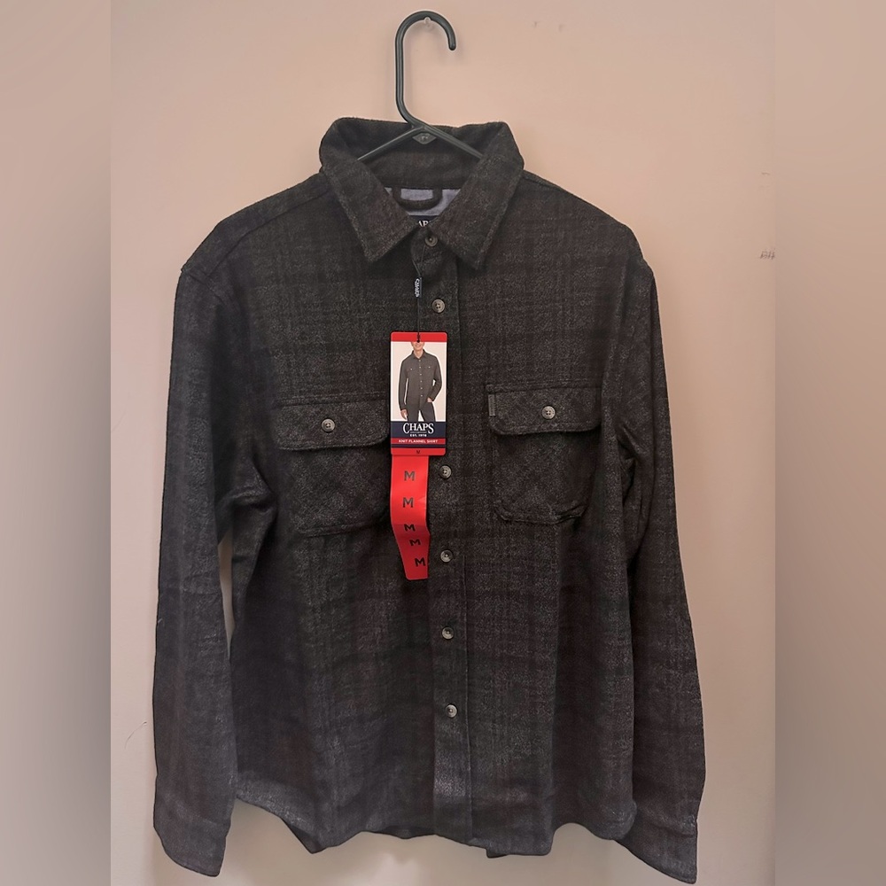 Black and grey flannel with thicker material